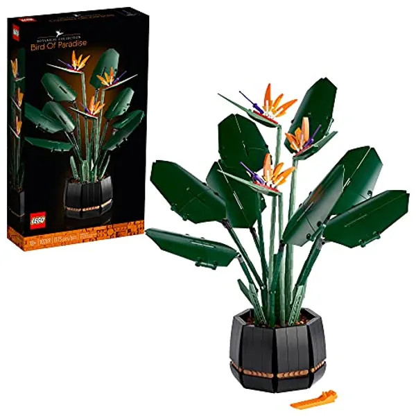 LEGO 10289 Creator Expert Bird of Paradise Building Set for Adults, Artificial Plants Flowers Deco Gift Idea