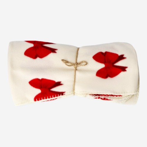 Fleece blanket with bow print | Default Title
