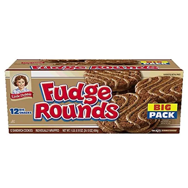 Little Debbie Fudge Rounds Big Pack 24.1 oz, 12 Ct