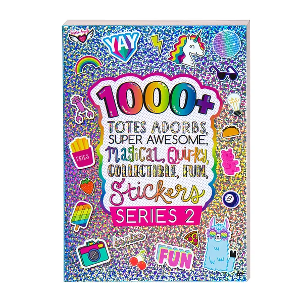 Fashion Angels 1000+ Totes Adorbs Colorful Stickers for Kids - Fun Craft Stickers for Scrapbooks, Planners, Gifts and Rewards, 40-Page Sticker Book for Kids Ages 6+ and Up - Stickers