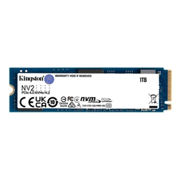 Kingston 1TB NV2 PCIe 4.0 NVMe SSD-levy, M.2 2280, 3500/2100 MB/s 