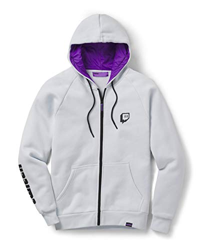 Twitch Graphic Zip Up Hoodie - Small - Ice