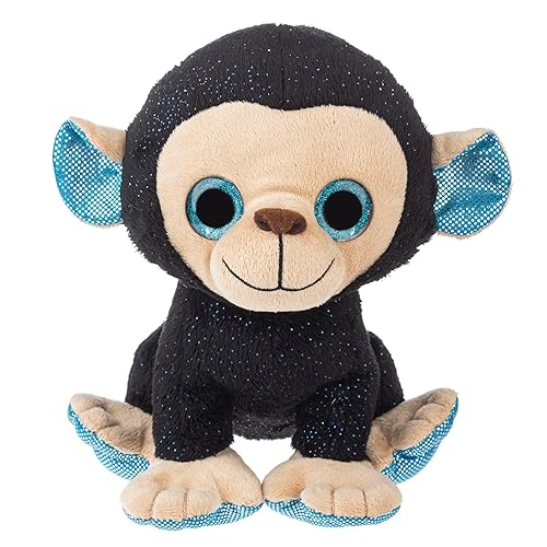 Webkinz Chimpanzee Stuffed Animal, Plush Toy, Black and Blue, 8 inch