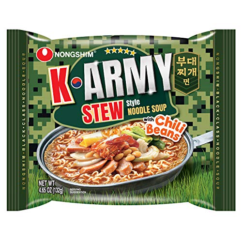Nongshim K-Army Stew, 4.65 Ounce, 4 Count - Stew - 4 Count (Pack of 1)