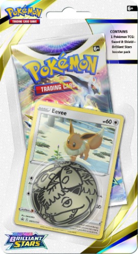 Pokémon | Pokémon TCG: Sword & Shield 9 Brilliant Stars Premium Checklane Blister Display | Card Game | Ages 6+ | 2 Players | 10 Minutes Playing Time - Sword & Shield 9 Brilliant Stars: Premium Blister 3. Special Booster