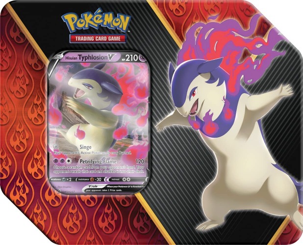 Pokemon Cards: Divergent Power Hisuian Typhlosion V Tin - 