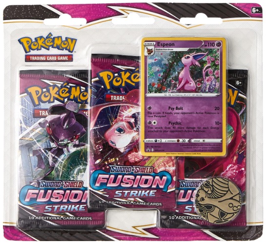 Pokémon TCG: Sword & Shield- Fusion Strike Three-Booster Blister - Sword & Shield 8 Fusion Strike: 3-Pack Booster 4. Triple Pack Booster