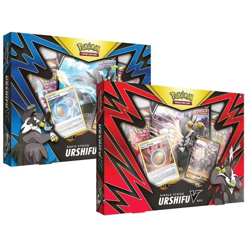 Pokémon TCG: Single/Rapid Strike Urshifu V Box - Single/Rapid Strike Urshifu V Box (one at random) 7. Boxes