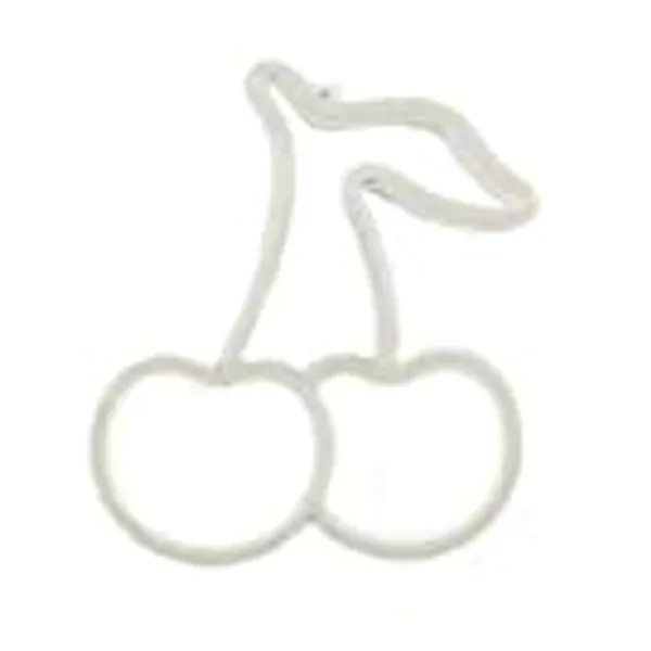 Led Neon Lights Wall Decor,Two-Color Cherry Neon Signs,Creative Garden Bar Neon Wall Hanging Lights USB/Battery Powered for Kids Room (Green&Red)