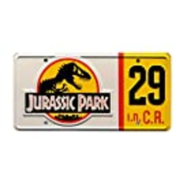 Jurassic Park | #29 | Metal Stamped License Plate