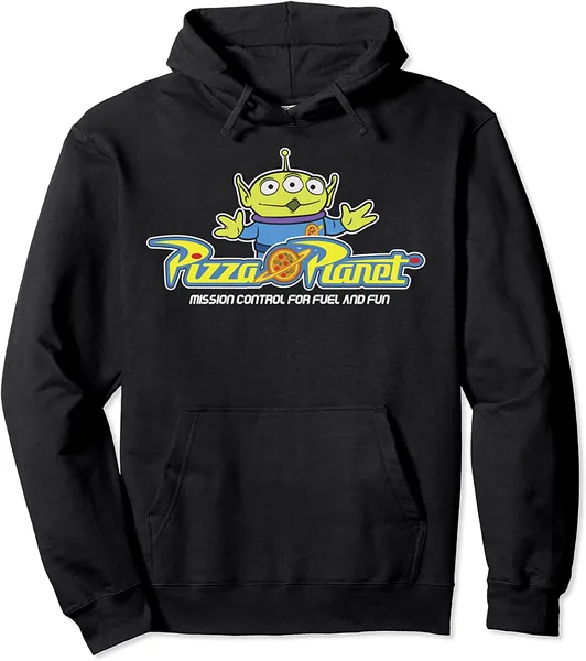 Disney Pixar Toy Story Alien Pizza Planet Logo Pullover Hoodie