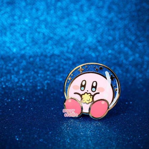 Space Poyo Enamel Pin - [A Grade] / Simple Rubber Back