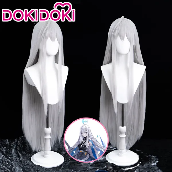 DokiDoki Game Tower of Fantasy Cosplay Meryl Cosplay White Long Wig