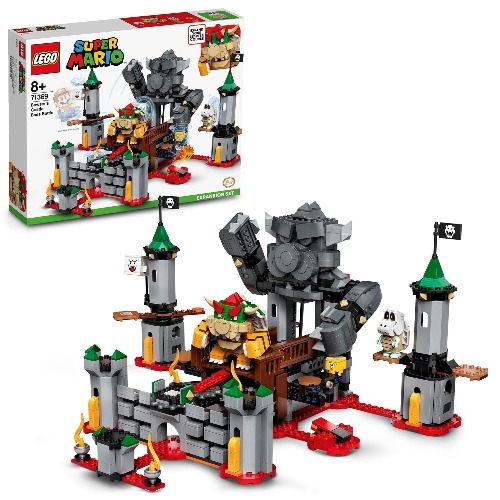 LEGO 71369 Super Mario Bowser’s Castle Boss Battle Expansion Set Buildable Game - 