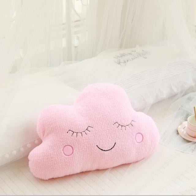 Plush Stuffed Cushion - Cloud / Pink