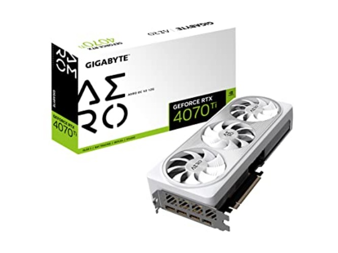 GIGABYTE GeForce RTX 4070 Ti AERO OC V2 12G Graphics Card, 3X WINDFORCE Fans, 12GB 192-bit GDDR6X, GV-N407TAERO OCV2-12GD Video Card - GeForce RTX 4070 Ti AERO OC V2 12G