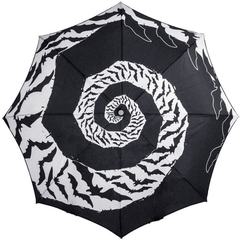 Skull Handle Bat Swirl Umbrella