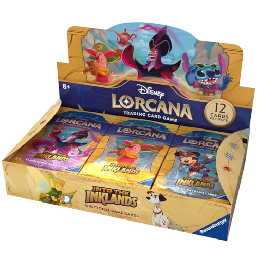 Ravensburger Disney Lorcana: Into the Inklands TCG Booster Pack Display - 24 Count for Ages 8 and Up