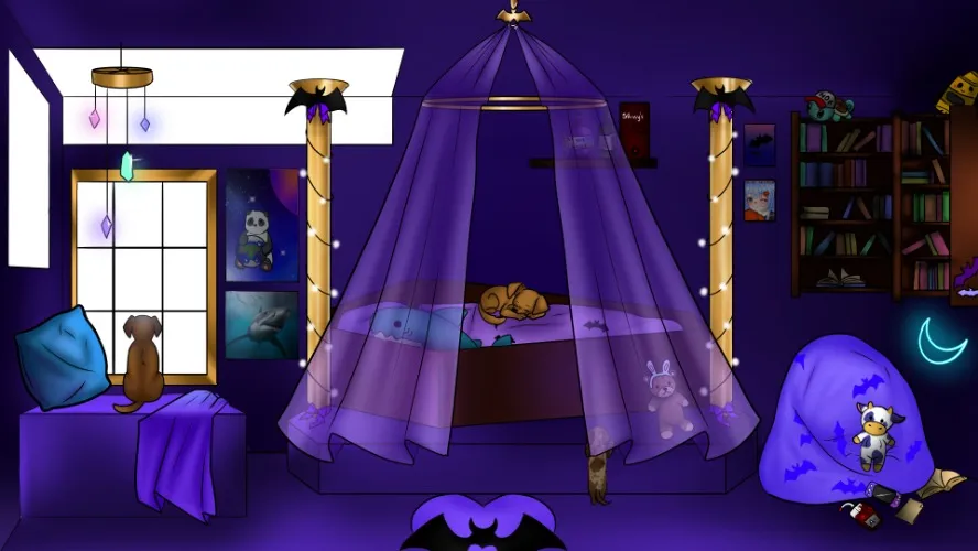 custom bedroom background