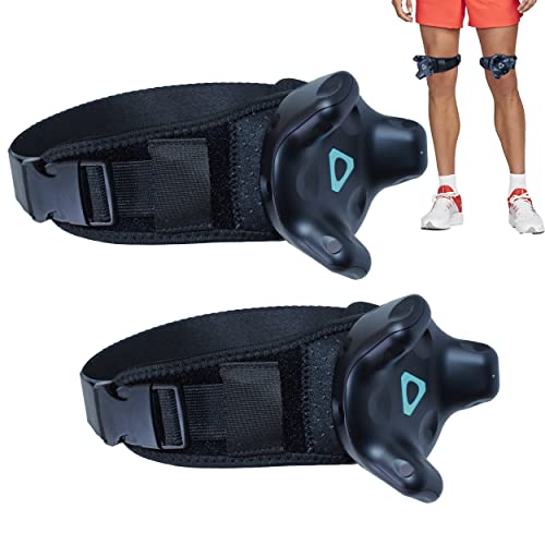 Skywin VR Tracker Straps for HTC Vive System Tracker Puck - Adjustable Straps for Leg Object and Full-Body Tracking in Virtual Reality (2 Pack) - 2 Pack - Leg Strap