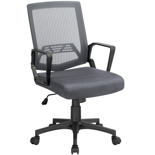 Ergonomic Office Reclining Mesh Chair - Gray