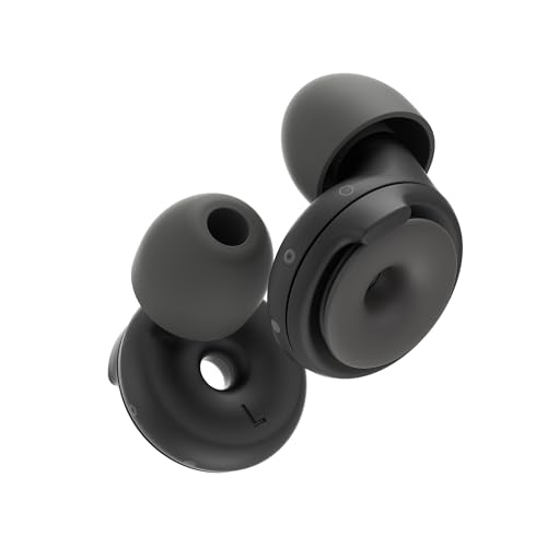 Loop Switch Earplugs – 3-in-1 Noise-Reducing Earplugs | Reusable Hearing Protection for Focus, Travel, Music & Events, Social Gatherings, Parenting & Noise Sensitivity | Adjustable Fit - Black