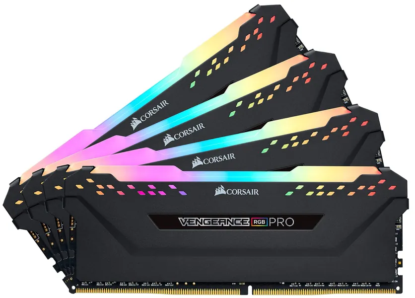 Corsair Vengeance RGB Pro 64GB (4x16GB) DDR4 3200 (PC4-25600) C16 Desktop Memory – Black - RGB Pro