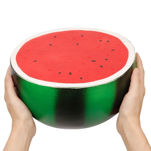 Anboor 9.4 Inches Squishies Watermelon Jumbo Kawaii Soft Slow Rising Scented Big Fruit Squishies Stress Relief Kid Toys Gift Collection Decoration Props - 