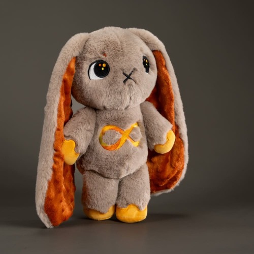 Plushie Dreadfuls - Autism Spectrum Rabbit Gold Edition - Plush Rabbit Stuffed Animal