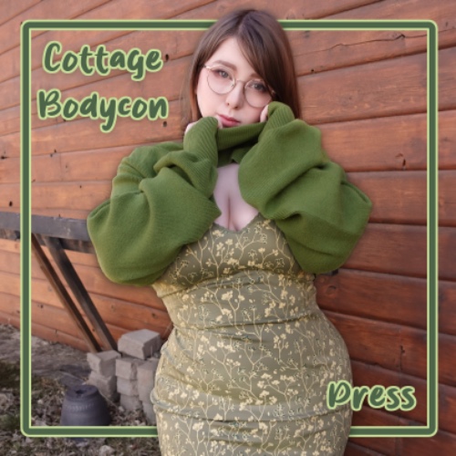 (Pre-Order) Green Cottage Bodycon (100% Funded) | L