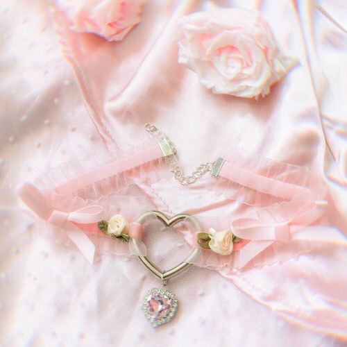 Elegant Babygirl Collar - Pink