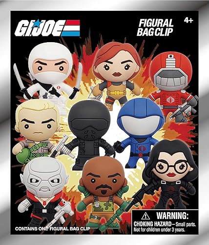 Monogram G.I. Joe 3D Foam Bag Clip in Blind Bag,Multi Color,Standard