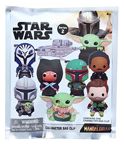 Star Wars Mandalorian 3D Foam Bag Clip - Series 2,Multi Color