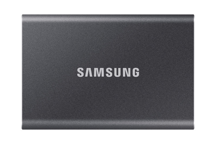 Samsung T7 Portable SSD - 2 TB - USB 3.2 Gen.2 External SSD Titanium Grey (MU-PC2T0T/WW) - Zwart