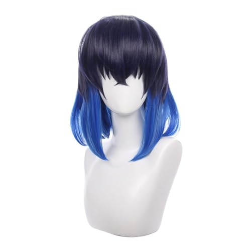 SisiruKou Blue Gradient Women Japanese Anime Cosplay WigsHalloween Costume Party Synthetic Wigs - 10052