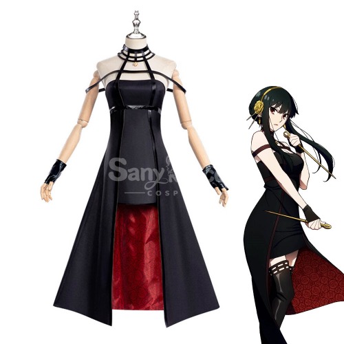 【48H To Ship】Anime Spy X Family Yor Forger Shinobi Assassin Sexy Short Dress Cosplay Costume - L