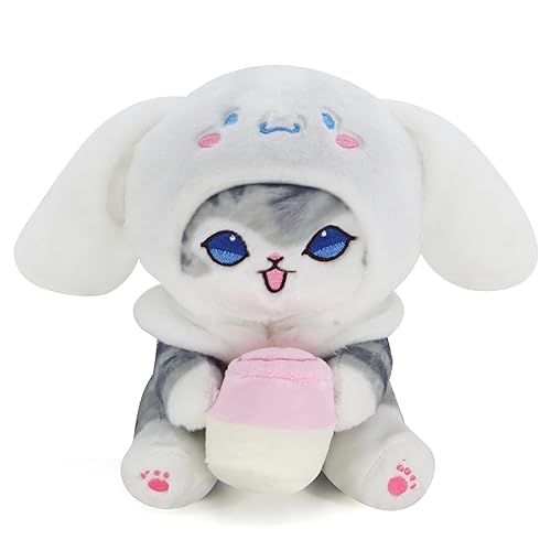 CNAANA Kawaii Shark Cat Plush Toy Stuffed Animal Doll, Soft Pillow for Boys & Girls (Cat-D, 20cm/7.8in) - 20cm/7.8in - Cat-d