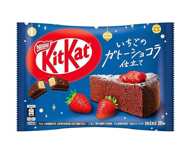 Japanese Kit Kat Assorted Flavors | Hazelnut, Strawberry Chocolate Cake, Milk Tea, Orange, Strawberry | Limited Edition Kit Kat | Pop Snax Snack Box | Japanese Snacks | Imported from Japan (One Bag, Strawberry Chocolate Cake) - Strawberry Chocolate Cake - One Bag