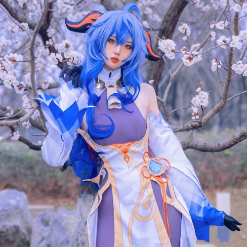 Ganyu Anime Costume Set - Genshin Impact - Ganyu / L