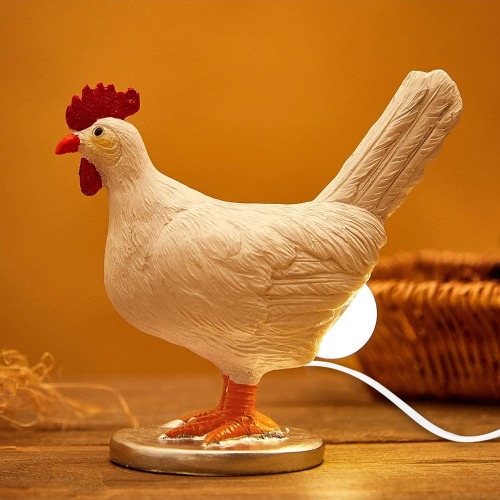 Chicken Laying Egg Shape Night Light Table Lamp - one-size