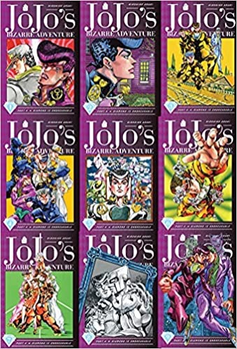 Jojos Bizarre Adventure Part 4 Diamond Is Unbreakable Vol 1-9 FULL Collection 9 Books Set - Hardcover, January 1, 2021