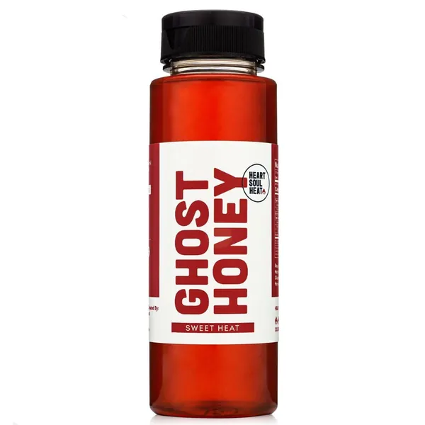 • Ghost Honey • Ghost Pepper Infused Spicy Hot Honey by Heart Soul Heat - (1) Bottle 12 oz