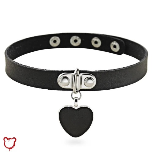 Black Alt Heart Choker
