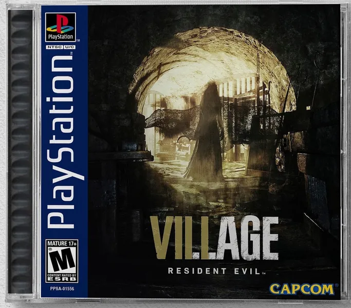 Resident Evil 8 Village (PS4) Custom PS1 Inspired Case