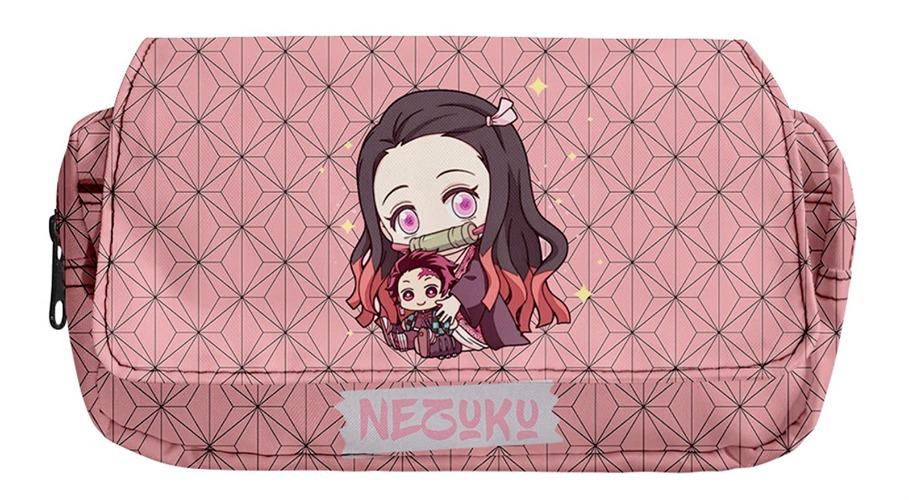HANDAFA Manga Demon Slayer Pencil Case Anime Kemitsu No Yaibu Pencil Pouch Holder(Nezuko) - Nezuko