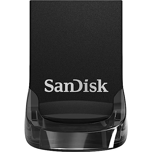 SanDisk 512GB Ultra Fit USB 3.2 Gen 1 Flash Drive - Up to 400MB/s, Plug-and-Stay Design - SDCZ430-512G-GAM46, Black - Up to 400 MB/s - 512GB