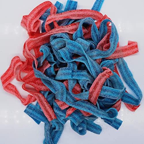 Smarty Stop Sour Mix Belt Gummy Candy Collections (Freedom Mix/Raspberry-Cherry & Blueberry, 1 Pound (Pack of 1)) - Freedom Mix / Raspberry-Cherry & Blueberry Belt - 1 Pound (Pack of 1)