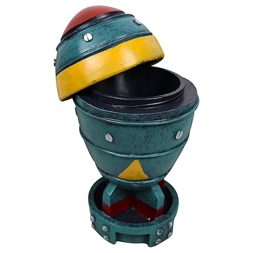 stepsin Nuke Statue Fallout Decor Nuclear Bomb Storage Box Figurines 3D Openable Resin Rocket Sculpture Mini Vintage Model Bomb Home Desktop Decor - 1 Pcs