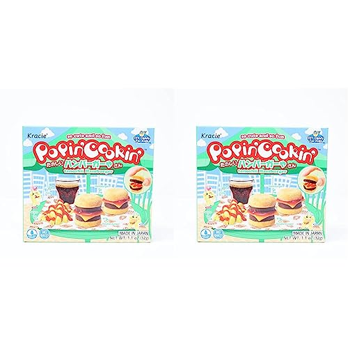 Kracie Popin' Cookin' DIY Candy Hamburger Kit (Pack of 2) - 1.1 Ounce (Pack of 2)