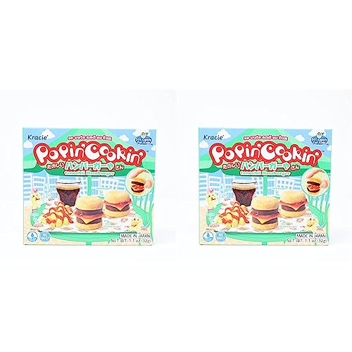 Kracie Popin' Cookin' DIY Candy Hamburger Kit (Pack of 2) - 1.1 Ounce (Pack of 2)